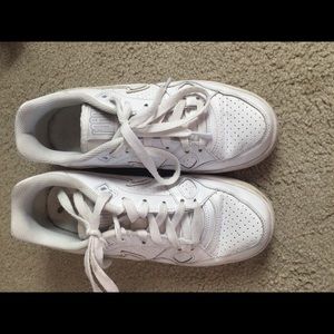 White Air Force one shoes